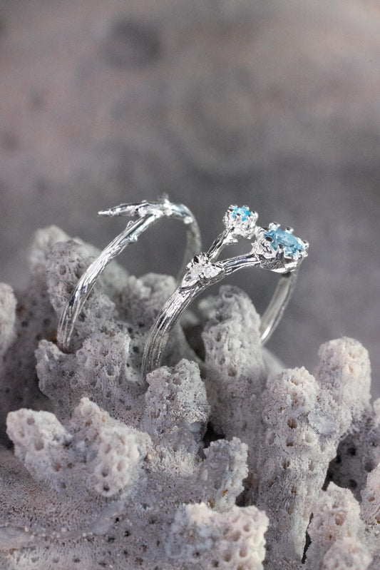 Ritual Bloom Ring Set — Silver