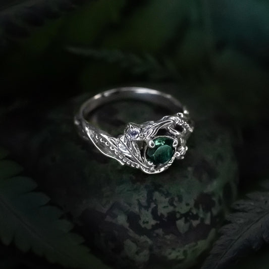 Nerida Botanical Ring — Silver