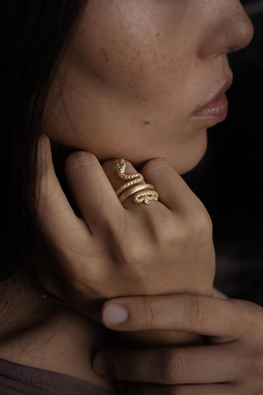 Protect Snake Ring — Gold
