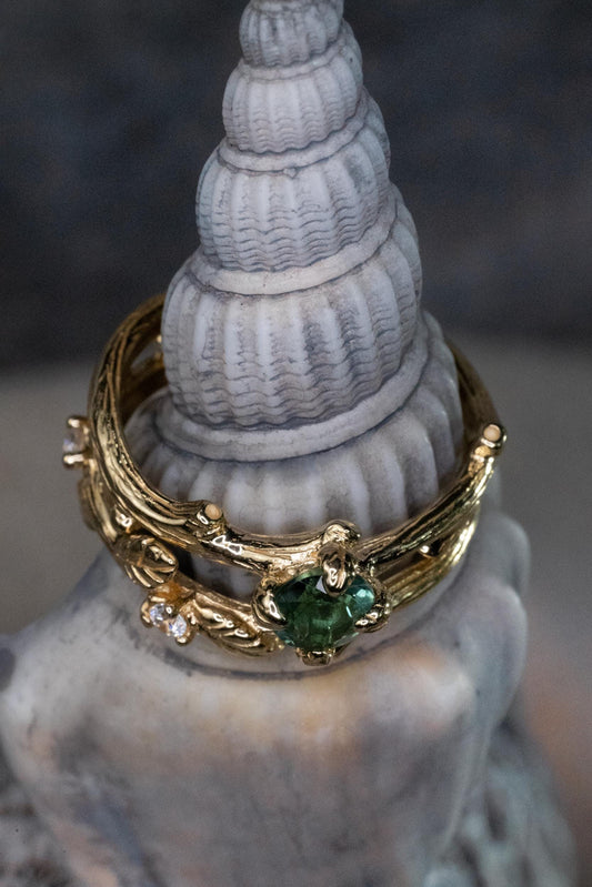 Woodland Twig Bridal Set — Gold