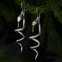 Serpent Spirit Earrings — Silver