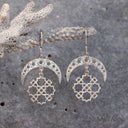 Moon & Sun Celestial Earrings — Silver