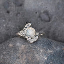 Moonstone Garden Ring — Silver