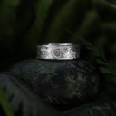 Stars and Moon Guard Band — Silver