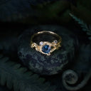 Twig and Leaf Ring — Gold Vermeil